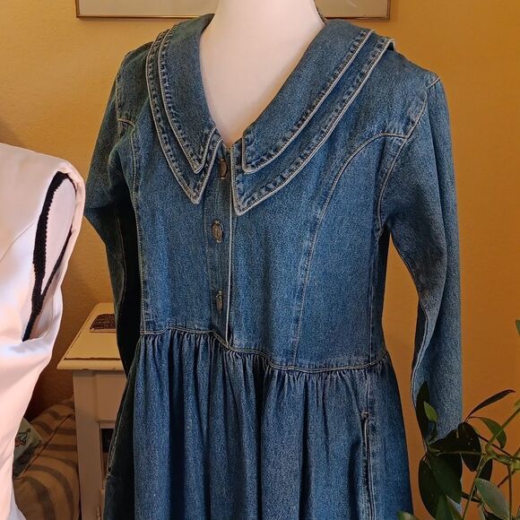 NEW. Vintage LUA Denim Dress. Coastal Cowgirl,  Western, Country - Picture 12 of 12